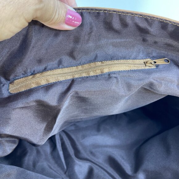 Vtg Saddle Blanket Crossbody Laptop Book Bag Messenger Hand Tooled Leather 14x12 - Picture 12 of 16